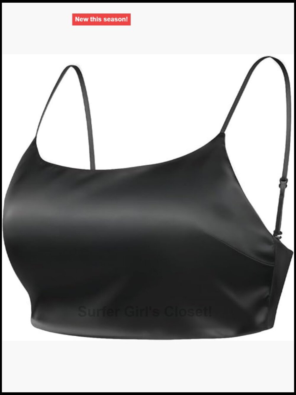 22 Momme Mulberry Silk Crop Top Adjustable Cami Womens